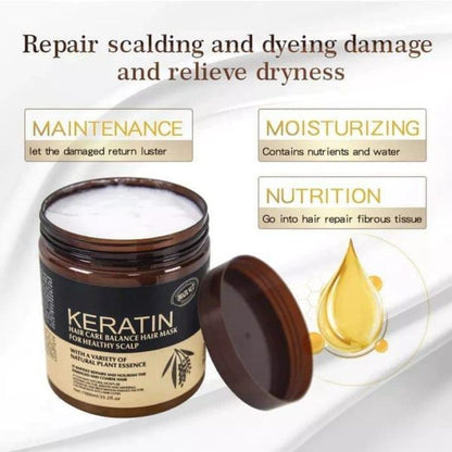 Keratin Hair Mask Treatment – Sealed Pack for Shiny, Healthy Hair (500ml)